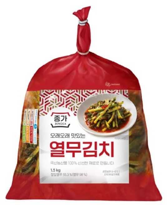 종가 열무김치 1.5kg 1개
