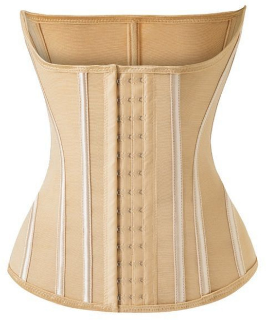 MISTHIN 加長版束腰帶 3D環繞雙重加壓 收腹舒適網紗 護腰腰封帶 塑形, 1個, 簡約版 輕塑形【杏色】L 【144-158斤】