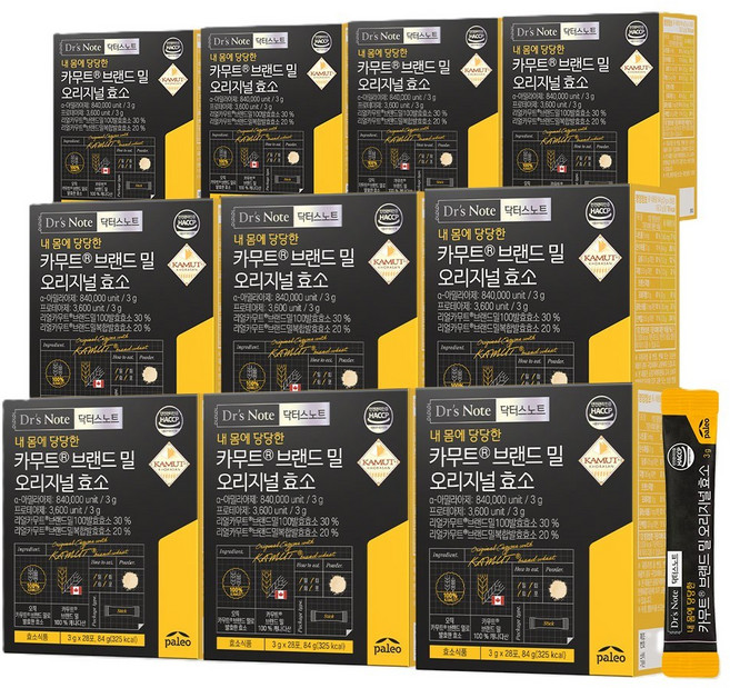 팔레오 닥터스노트 카무트 브랜드밀 오리지널 효소 84g, 10개