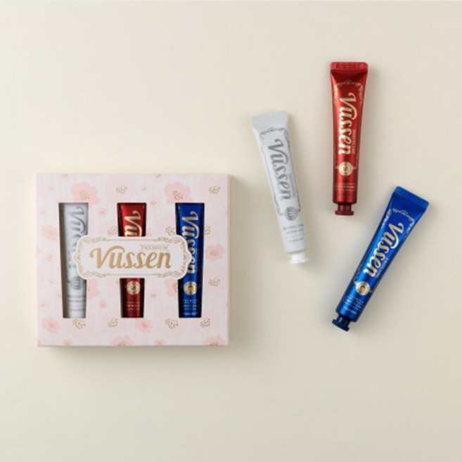 오스템 뷰센 기능성 미니 치약 선물세트, 40g, 3개, 충치케어 C