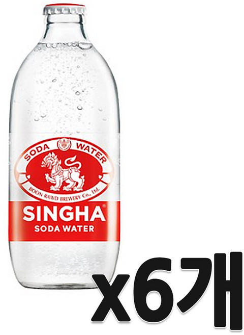 싱하 소다워터 탄산수, 6개, 325ml