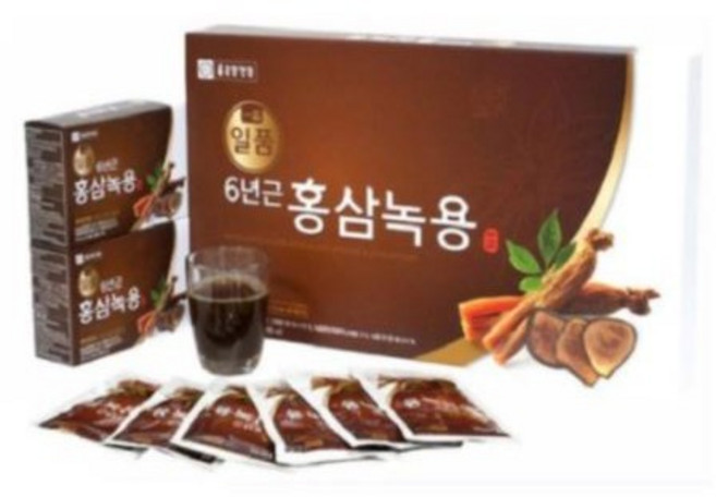 종근당 6년근 홍삼 녹용 + 쇼핑백 70ml 30포, 1개