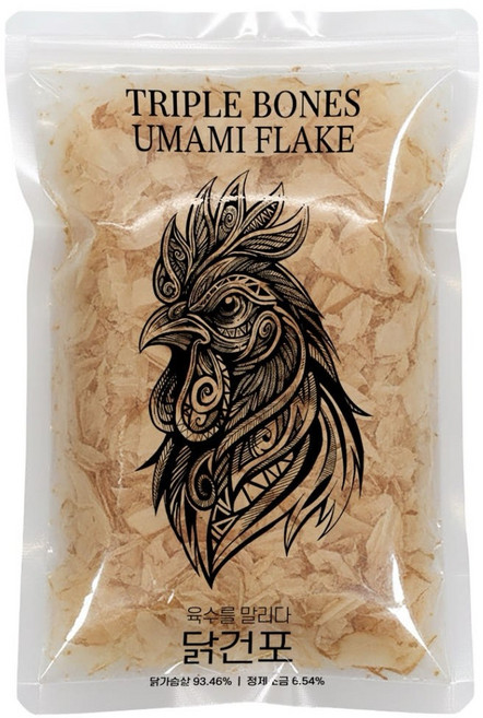 트리플 본 우마미 플레이크 닭건포 치킨 플레이크, 100g, 1세트