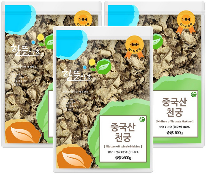 신영몰 천궁 궁궁이 중국산 천궁차 원물재료, 3개, 600g