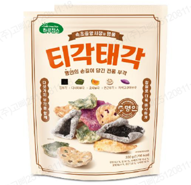 속초중앙시장 티각태각 330g, 1개