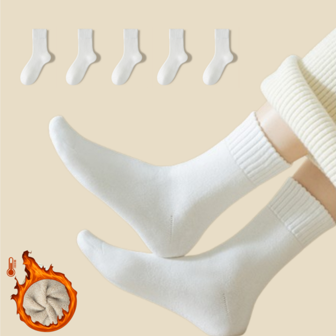 벨디온 따뜻한 겨울 기모 양말 5켤레 세트