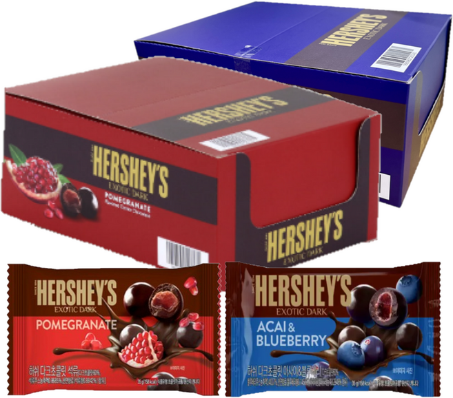 허쉬 다크초콜릿 아사이 블루베리 + 석류