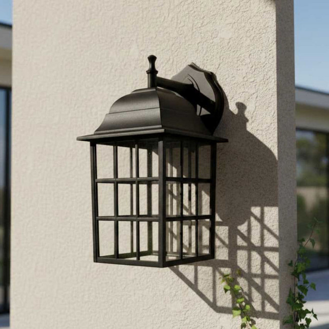 나눔조명 야외 외부 벽등 실외 실내 방수 벽조명 거실 벽부등 외벽등 조명, 1-1_전기 (검정) 사각 창문(소) 벽등