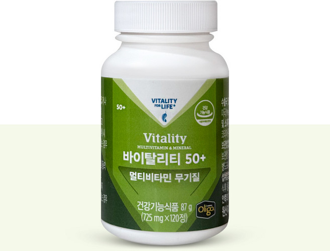 멜라루카 바이탈리티 50+ 멀티비타민 무기질 + 머리끈 증정, 1개, 120정