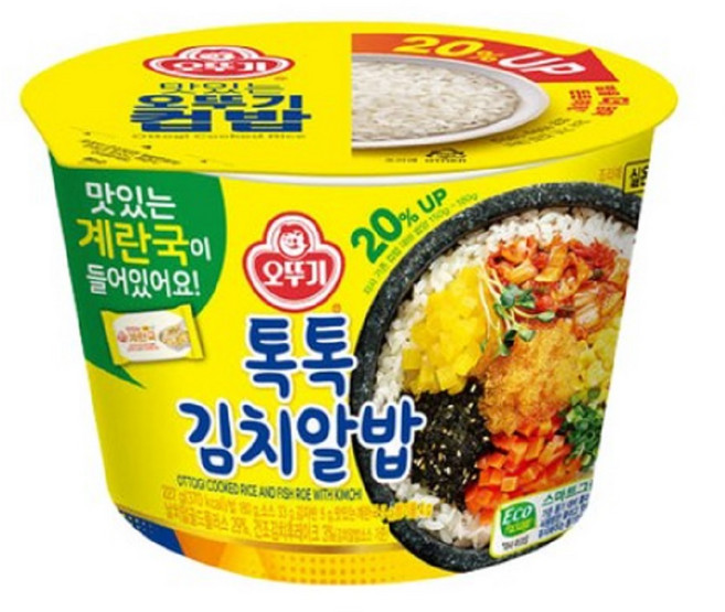 오뚜기 컵밥 톡톡김치알밥, 222g, 6개