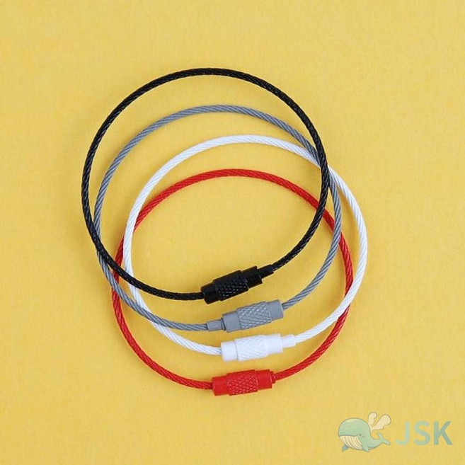 와이어키링 색상랜덤 케이블링 오토바이키링