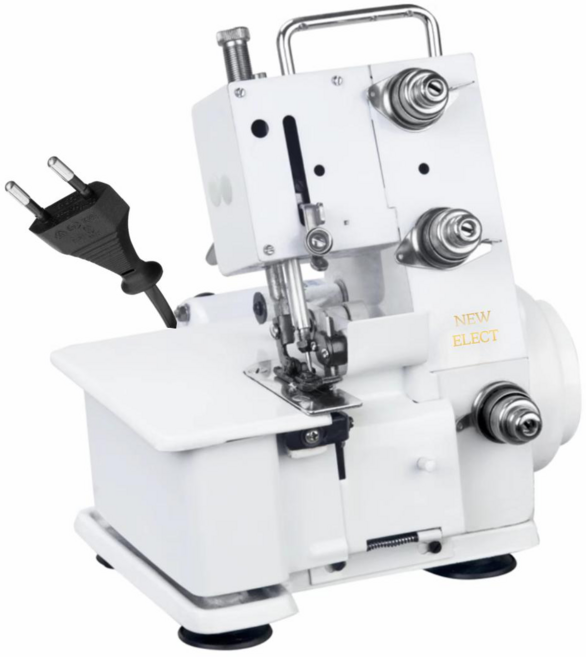 뉴일렉트 오버로크 재봉틀 오버록 미싱기, 화이트, 3실