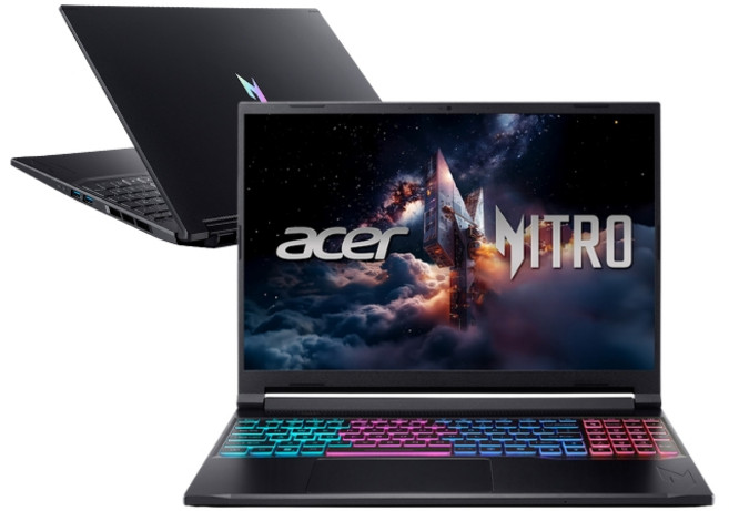 acer Nitro V ANV16S-41-R5FT 宏碁戰魂電競遊戲筆電/R5-240/RTX5060 8G/16GB DDR5/512GB PCIe/16吋 FHD+ 180Hz/W11/含包鼠, 黑, 512GB, 16GB, WIN11 Home