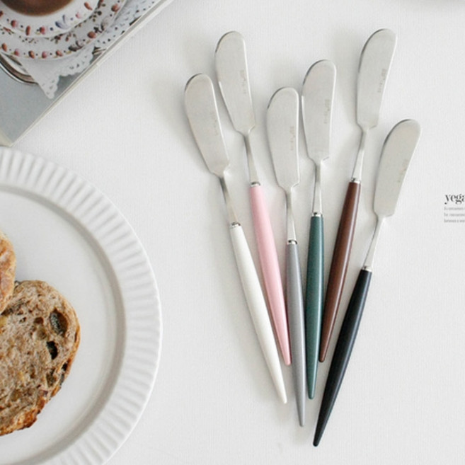 [2HOT] 에펠 샤틴 NEW 버터 나이프, 베이비핑크, 1개