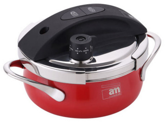 am 316 티타늄 압력솥 인덕션 겸용 스테인레스 밥솥 가정용 캠핑용 레드