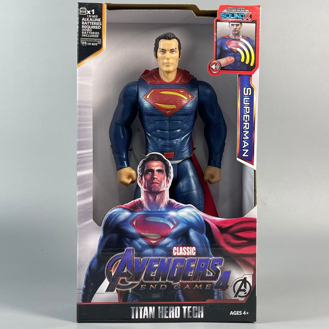 관절 움직임 어벤져스 높이 약 30cm 피규어 키덜트 타노스 아이언맨 스파이더맨 블랙팬서 헐크 토르 배트맨 아쿠아맨 조커 배트맨 캡틴아메리카 베놈 슈퍼맨 울버린 앤트맨, AP.오리지널 슈퍼맨약 30cm