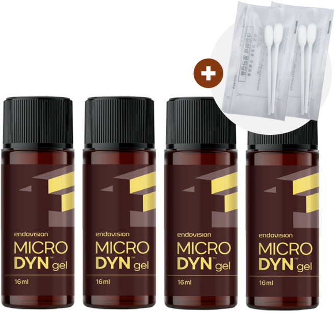 포비돈 연고 욕창 연고 레피젤 Microdyn gel 마이크로딘겔 16ml 보틀형 멸균 면봉 천연소독제 하이드로겔 가정용, 4개