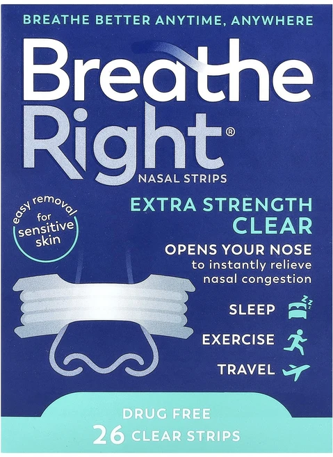 특별한효과 Breathe Right 비강 스트립 투명 민감성 피부용 투명 스트립 26개 곧일시품절됩니다, BreatheRight비강스트립투명민감성피부용투명스트립 - 쿠팡