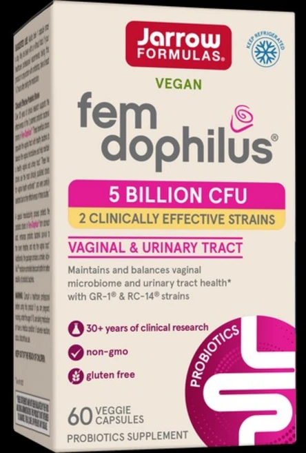 Jarrow 자로우 Fem-Dophilus - 냉장보관. 5빌리언 60정 베지캡슐, 1개 - 쿠팡