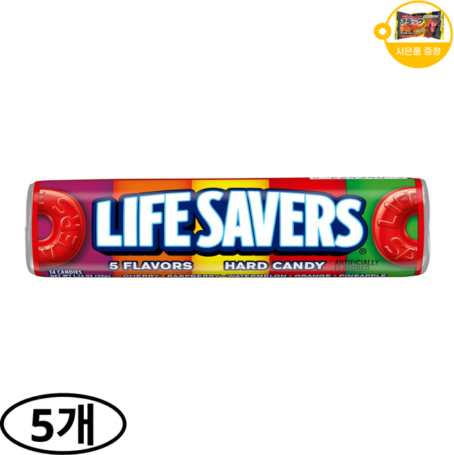 라이프 세이버 라이프 세이버 하드 캔디 5가지 맛 사은품 추가증정, 5개, 32g