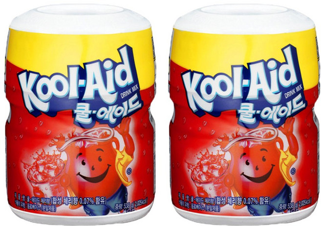 쿨에이드 체리 가루 538g 체리향 믹스 체리에이드 분말, 1개입, 2개