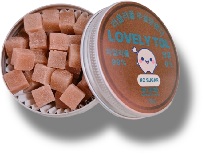 러블리톨 초코맛 무설탕자일리톨캔디, 1개, 70g