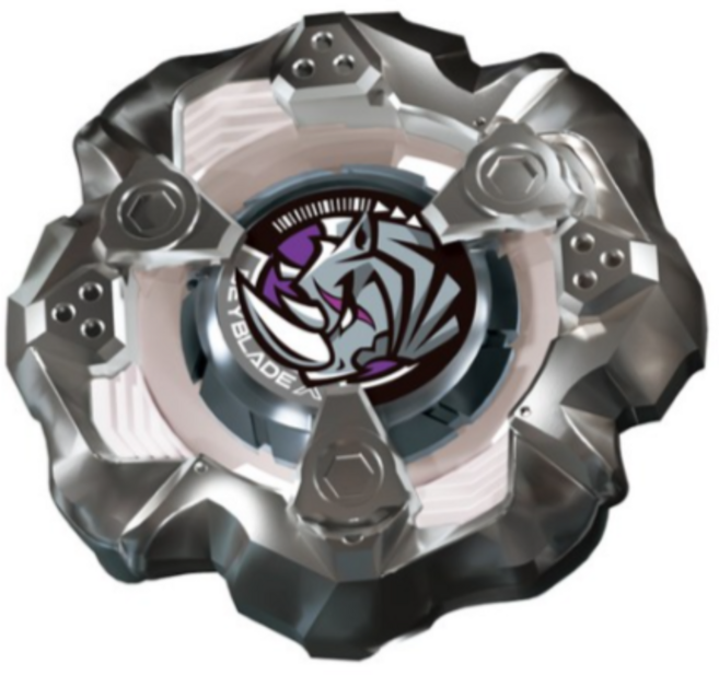 베이블레이드 X BX-19 라이노 혼 3-80S 배틀팽이, COLOR MIX 혼합, 50개