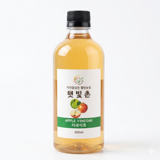 미가야 천연 자연발효 식초 순수 수제 사과식초, 1개, 500ml