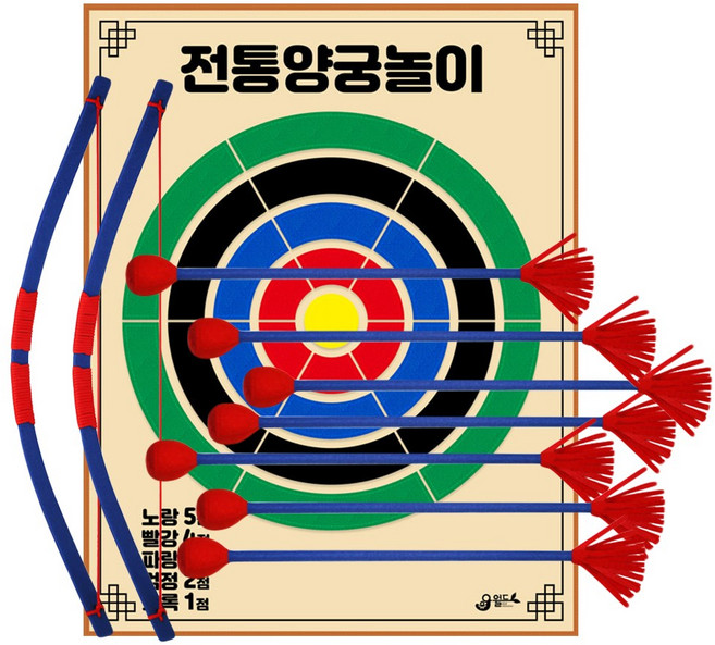 TR 전통양궁놀이세트 KC인증 과녁놀이 민속놀이, 1세트