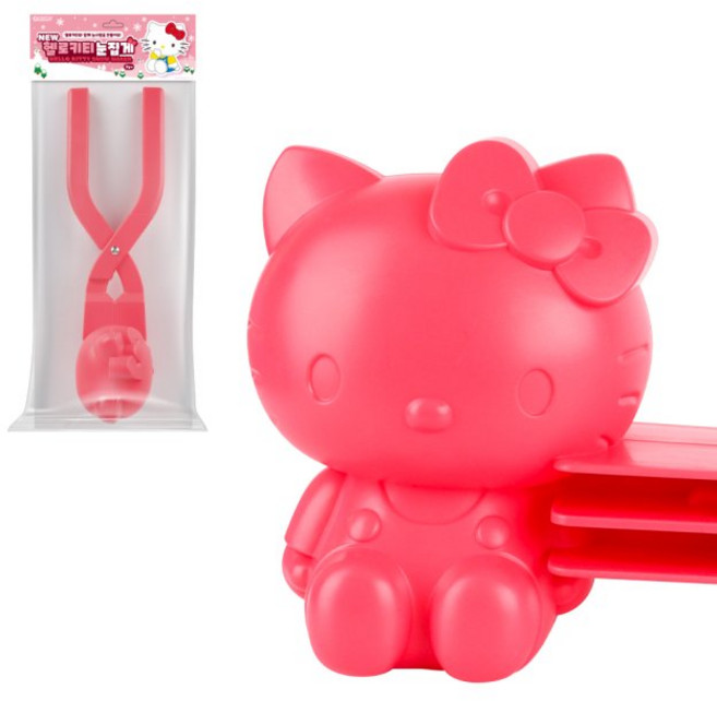 뽀로로 산리오 오리 러버덕 눈집게 눈사람 스노우볼 만들기 메이커 스노우덕 눈뭉치, 1개