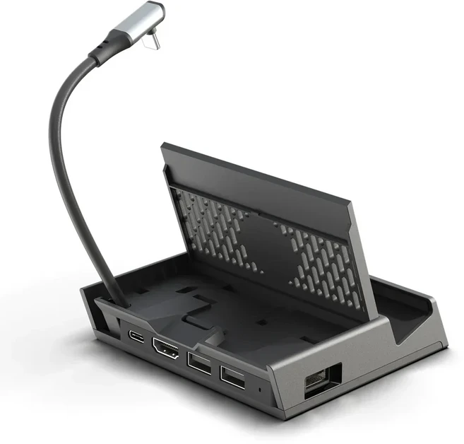 Skull & Co.의 Savage SteamDeck DeX 도킹 스테이션 스탠드(스팀 데크용 분리형 USB C 허브 포함) ROG Ally, 02 SteamDock Pro