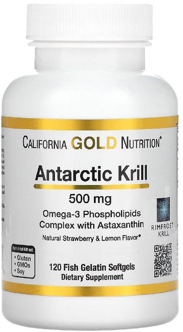 캘리포니아골드 남극 크릴오일 오메가3 아스타잔틴 함유 500mg 소프트젤, 1개, 30정