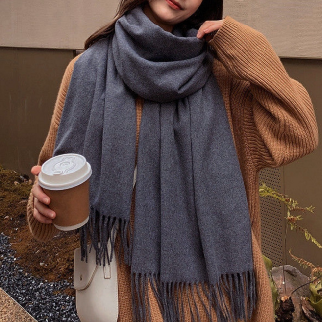 매니셀 케시미어 머플러 겨울 패션 방한 따듯한 목도리