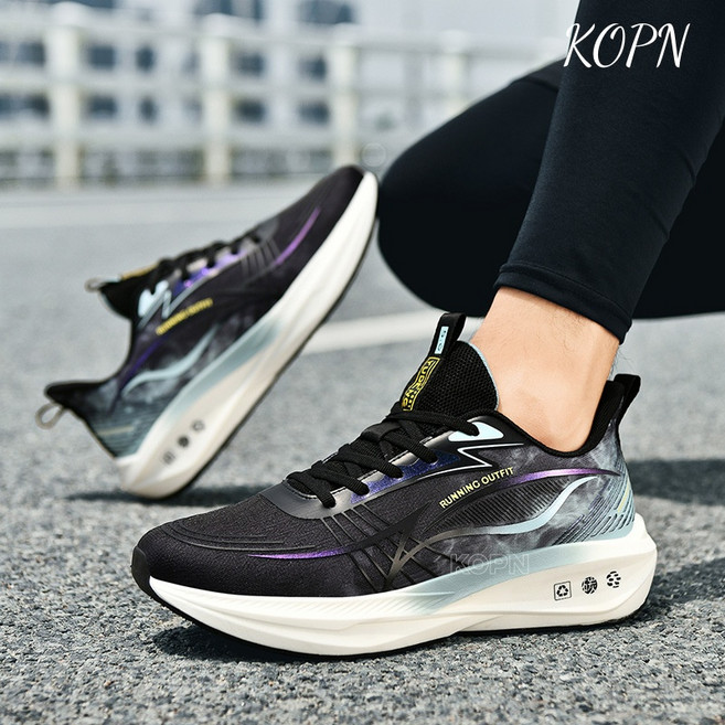 KOPN 탄소판 충격 흡수 가벼운 운동화 남자 전문 마라톤 러닝화탄소 섬유 러닝화