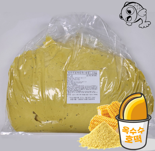 행복한 잉어빵 옥수수 호떡 반죽 10kg, 1개
