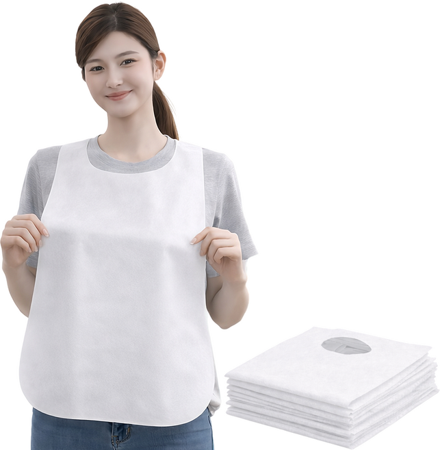 고급형 100매 부직포 식당 업소용 손님용 일회용 앞치마, 100개, 화이트