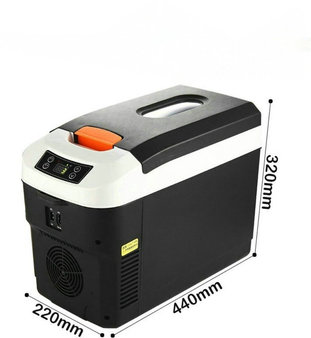 차량용 냉장고 24v12v 대형 화물차 승용차 냉장 보관 소형 휴대용, 8L디지털디스플레이브라운(냉장)