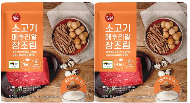 정원 소고기 메추리알 장조림, 2개, 400g