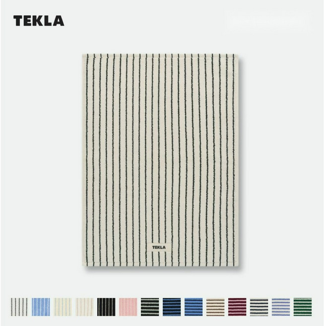 TEKLA bath mat 테클라 배스매트 발매트 북유럽 70x50cm, 블루블랙