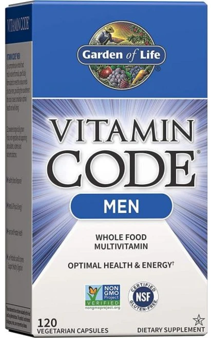 Garden of Life Vitamin Code Whole Food Multivitamin for Men - 240 Capsules 남성을 위한 비타민 과일과 채소 블렌드 에, 1개, 240정 - 쿠팡