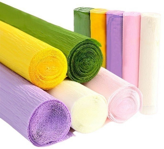 다용도 구김 주름지 크레이프 종이 250cm 50cm 5종, 마카롱