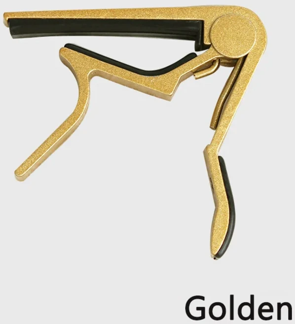 고 알루미늄 합금 실버 퀵 체인지 클램프 키 어쿠스틱 클래식 기타 카포 톤 조정, 01 22.5*24.5*17.9mm, 01 Golden