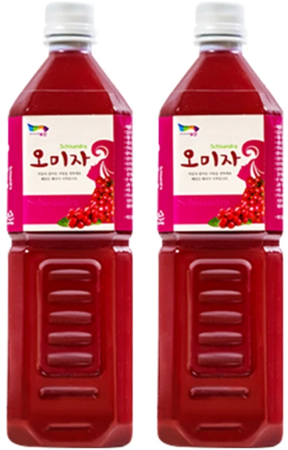 해담은베리 무설탕 무첨가 오미자원액 해담은베리 무설탕, 1L, 2개 - 쿠팡