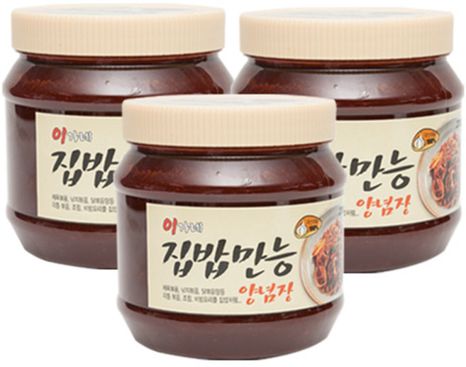 이가네떡볶이 만능양념장 1+1+1 (집밥만능 1.4kg x 3개), 3개