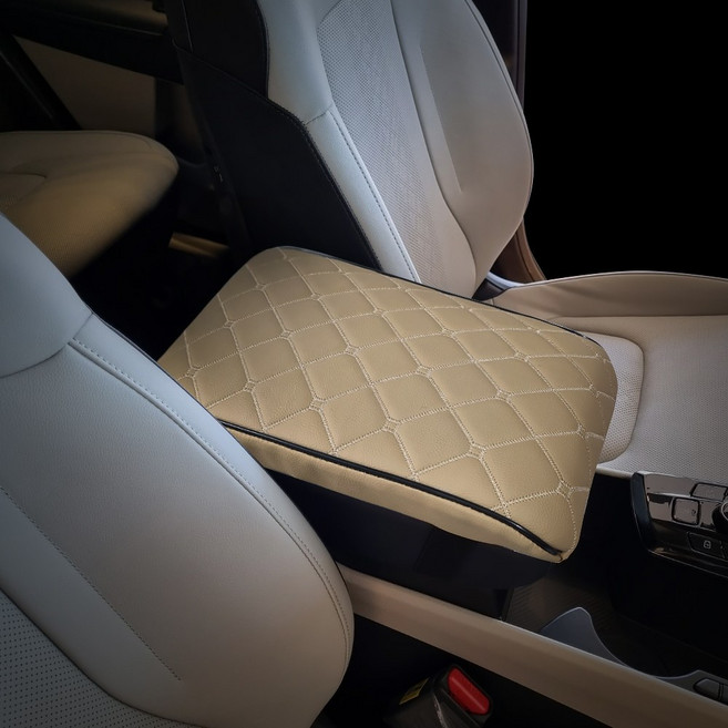 아이빌 뉴SM5 차량용 콘솔쿠션 팔걸이쿠션 자동차쿠션, 1개, 새들브라운