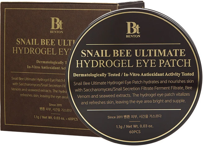 벤튼 스네일비 얼티밋 하이드로겔 아이패치 1.1g, 1개, 60개입 - 쿠팡