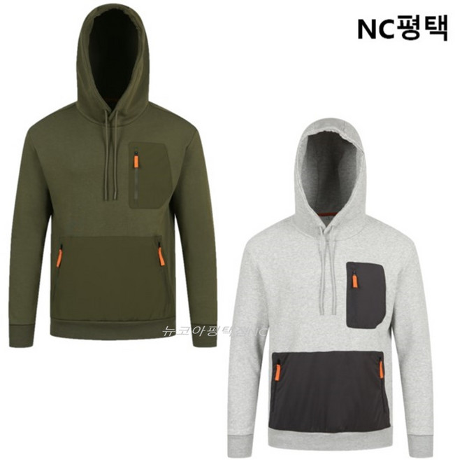 웨스트우드 WESTWOOD 남성 포켓디테일의 우븐 포인트 후드티셔츠 2컬러 WO3MNTR469