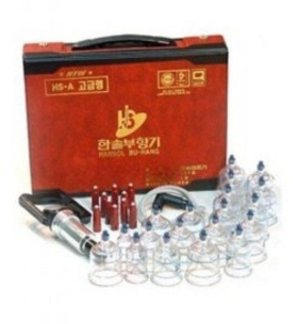 한솔의료기 고급형 삶는 부항기 세트 19컵, 1개