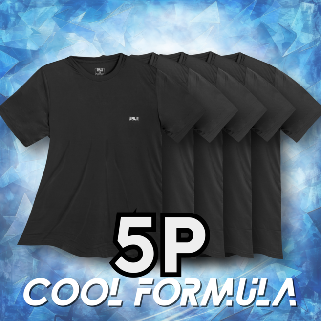 [5p] macci (마찌) 쿨포뮬러 기능성 스판 반팔 냉감 쿨 티셔츠 5종 세트 (정품)