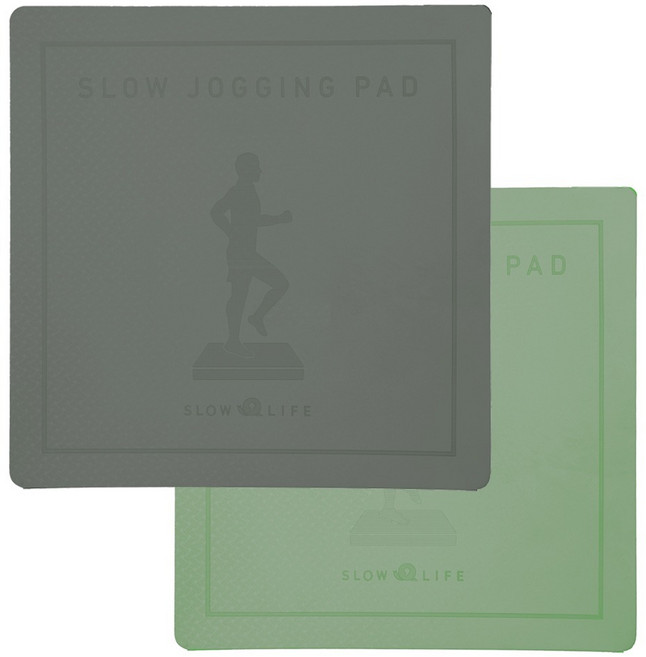SLOW LIFE 方形超慢跑墊 P24714, 深綠/淺綠(隨機), 1個